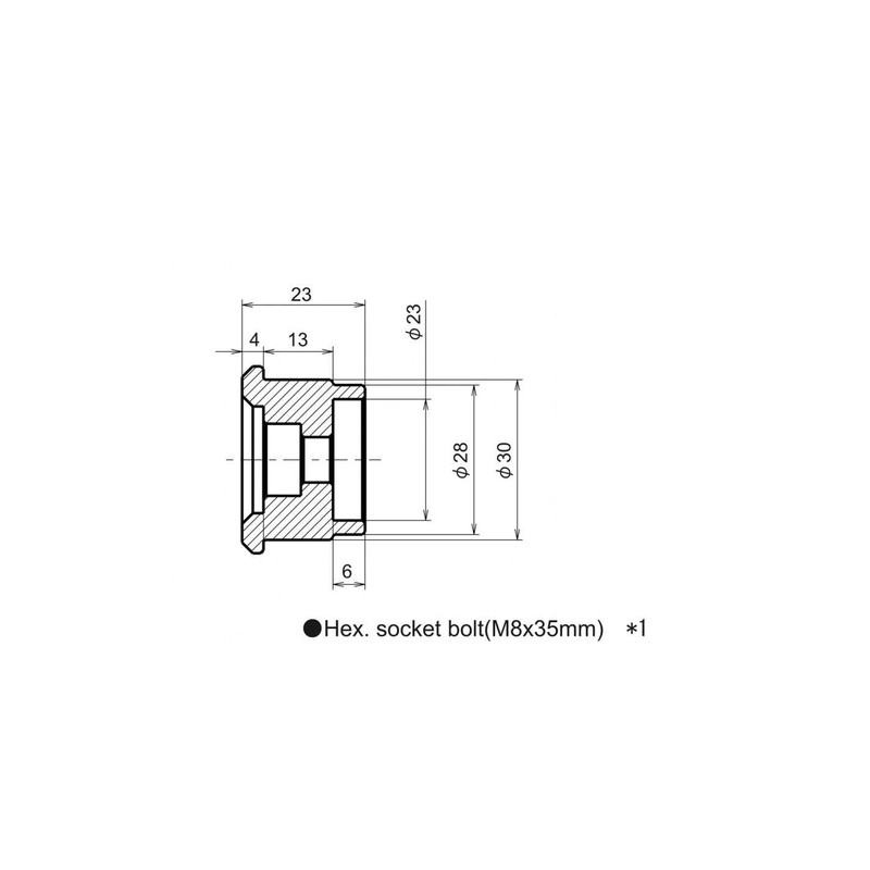 BA25 OUTPLORER Adattatore testa vite con sfera da 1"