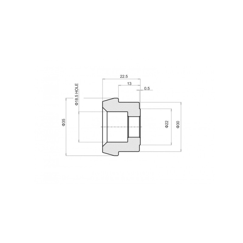BA25 OUTPLORER Adattatore testa vite con sfera da 1"
