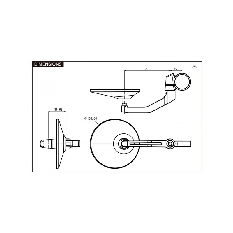 BA25 OUTPLORER Adattatore testa vite con sfera da 1"