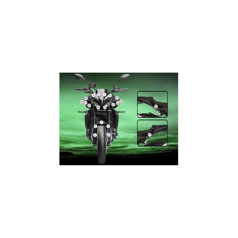 AT10 OUTPLORER Kit viti antifurto per supporti