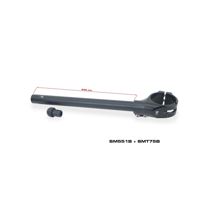 Coppia tubi semimanubri lunghezza 275 mm diametro interno 15 8 Mv Agusta CNC Racing SMT75