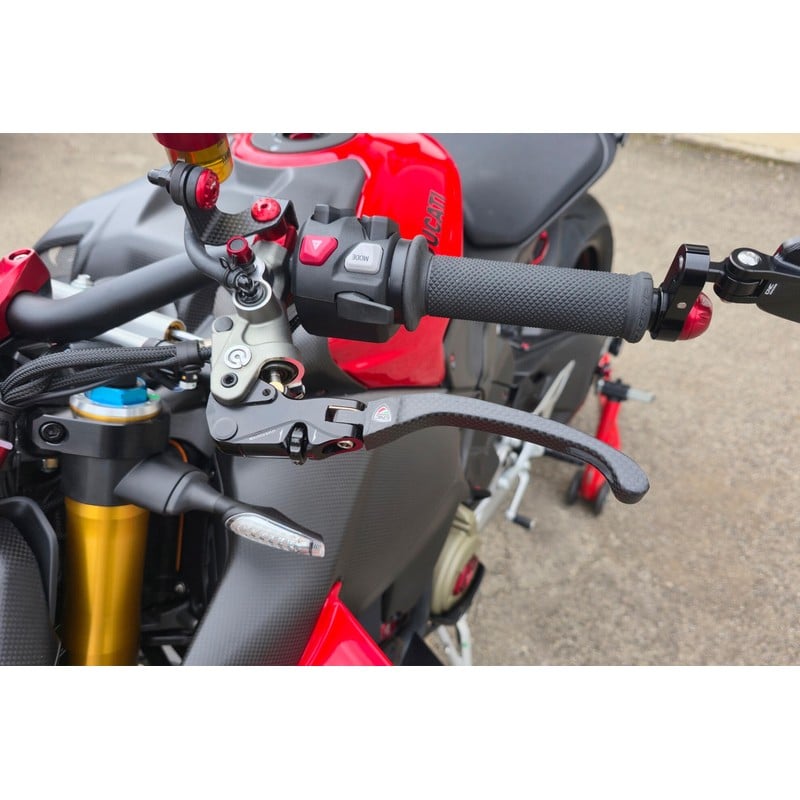 Leva frizione Race EVO Pieghevole in Carbonio Opaco per pompe frizione semi radialli Brembo Aprilia CNC Racing LCV12_Y