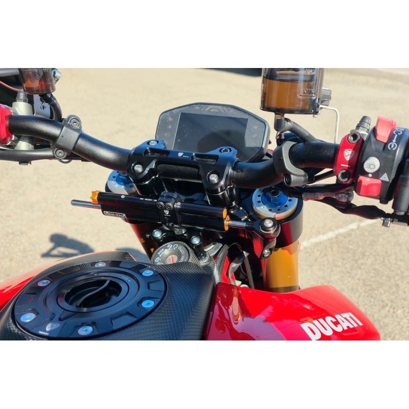 SD120 Steering damper kit for triple clamps kit PS535 PS536 Ducati Hypermotard 950 Sp 2019+ CNC Raci
