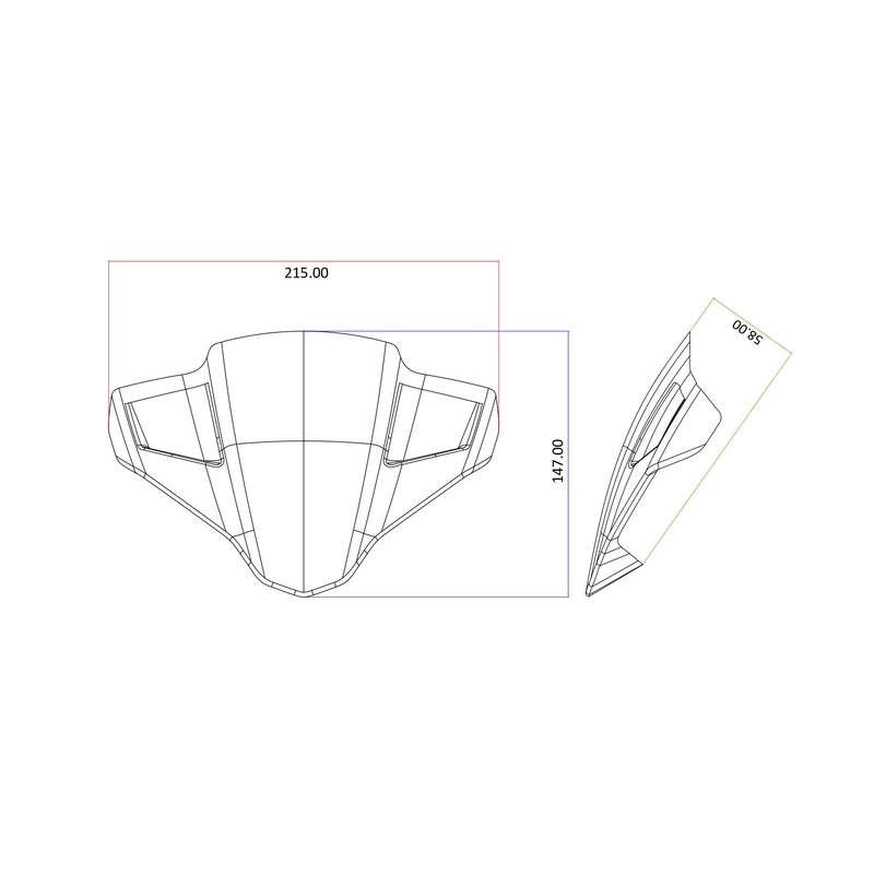 ZA236 Cupolino in carbonio per Ducati Streetfighter V4 S 2025+ CNC Racing