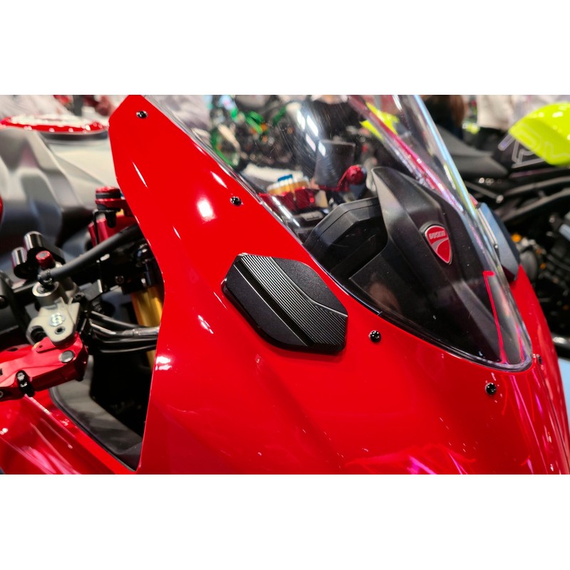 CS808 Cover foro specchi Ducati Superbike Panigale V2 My2025 2025+ CNC Racing