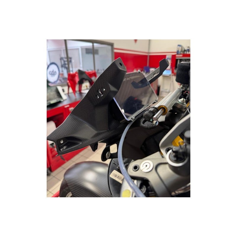 ZA434 Instrument Bracket Carbon Ducati Superbike Panigale V4 S 2025+ CNC Racing