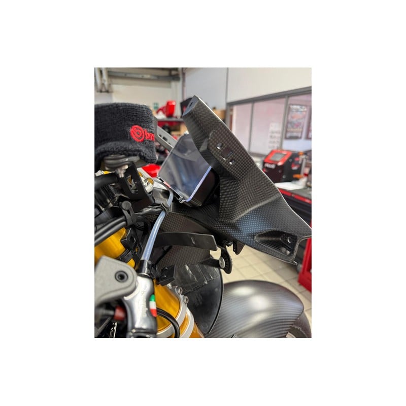 ZA434 Instrument Bracket Carbon Ducati Superbike Panigale V4 S 2025+ CNC Racing