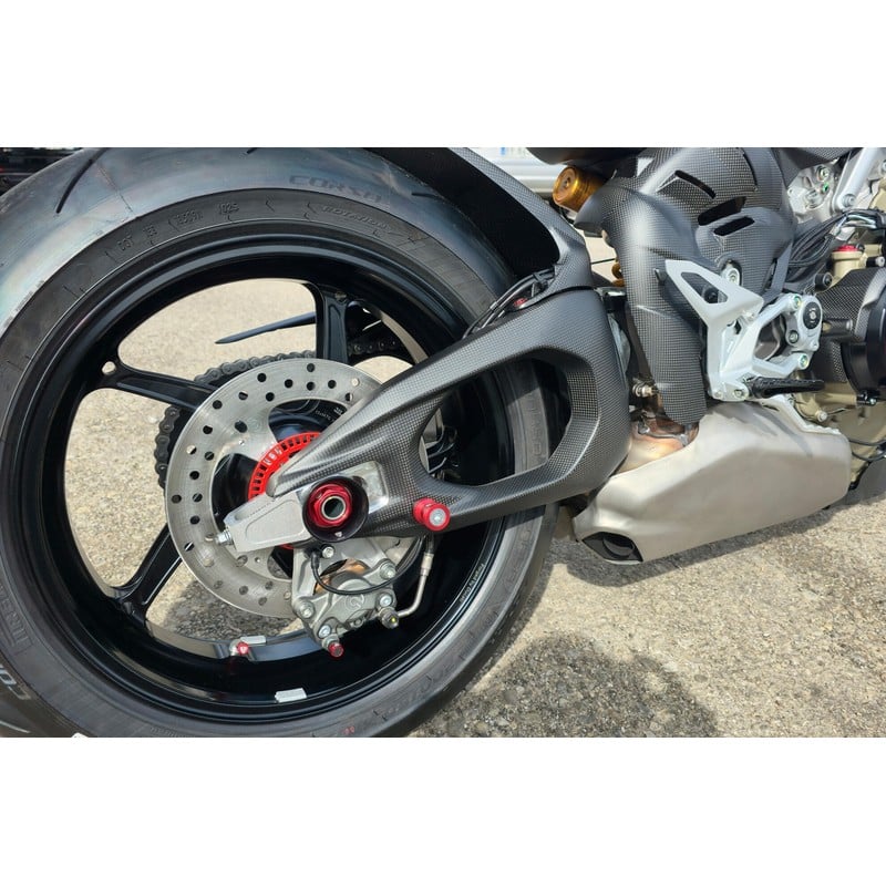 ZA433 Carbon Swingarm Covers Left and Right Panigale Ducati Streetfighter V4 S 2025+ CNC Racing