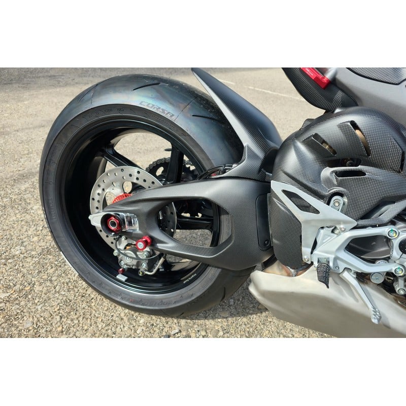 ZA433 Carbon Swingarm Covers Left and Right Panigale Ducati Streetfighter V4 S 2025+ CNC Racing