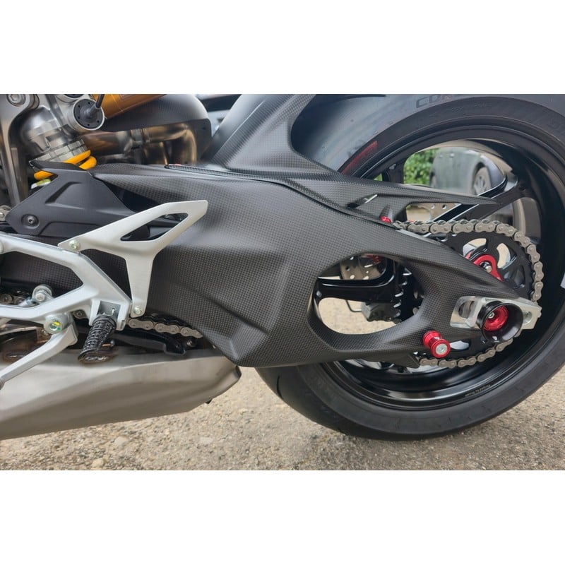 Cover Forcellone Destra e Sinistra in Carbonio Panigale Ducati Streetfighter V4 S 2025+ CNC Racing