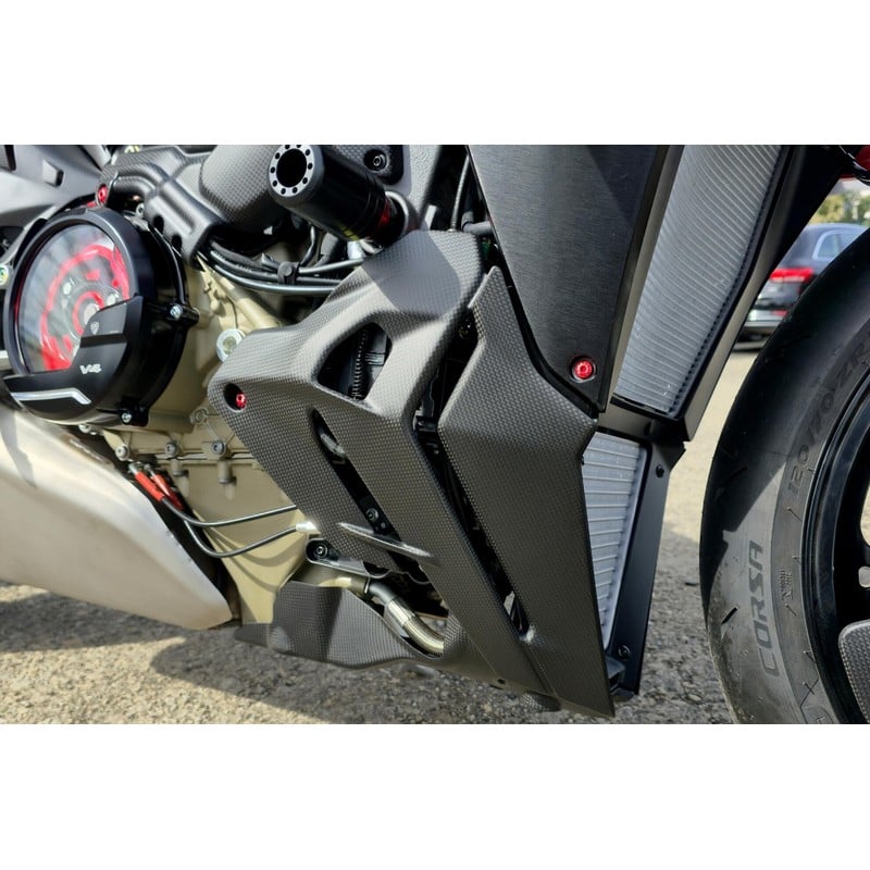 ZA229 Bellypans RH LH Carbon Ducati Streetfighter V4 S 2025+ CNC Racing