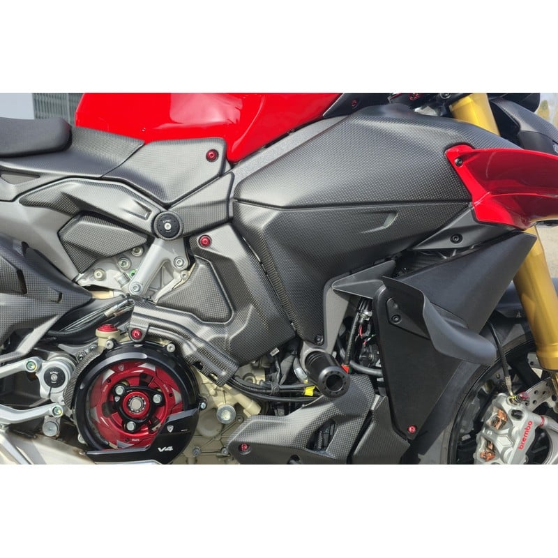ZA228 Fuel tank side covers left and right side Carbon Ducati Streetfighter V4 S 2025+ CNC Racing