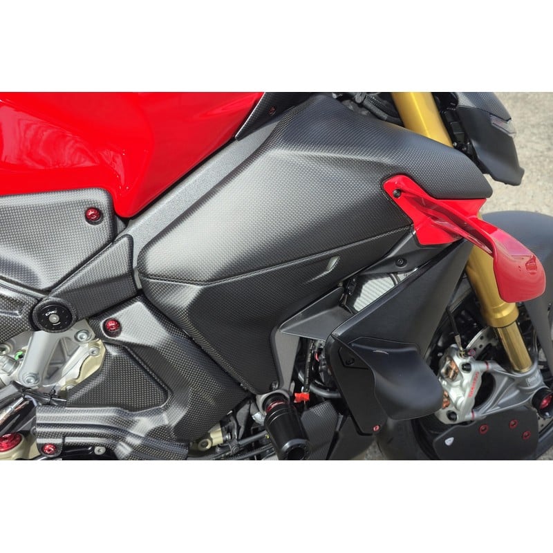 ZA228 Fuel tank side covers left and right side Carbon Ducati Streetfighter V4 S 2025+ CNC Racing