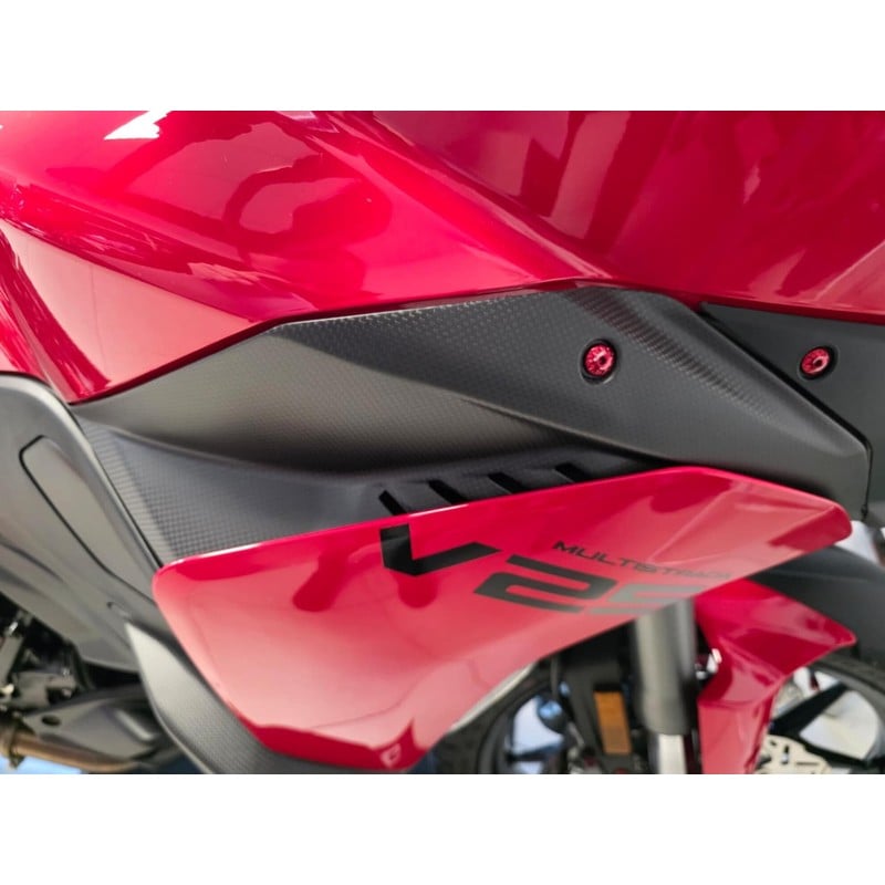 ZA384 Fuel tank cover in carbon for Ducati Multistrada V2 My2025 2025+ CNC Racing