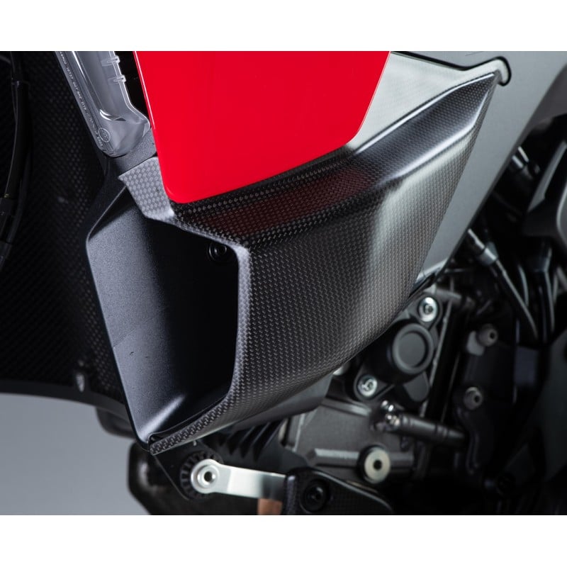 ZA385 Lower Winglets kit in carbon for Ducati Multistrada V2 My2025 2025+ CNC Racing