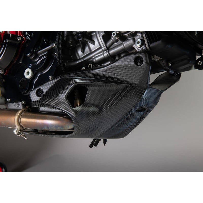 ZA387 Engine lower protector in carbon for Ducati Multistrada V2 My2025 2025+ CNC Racing