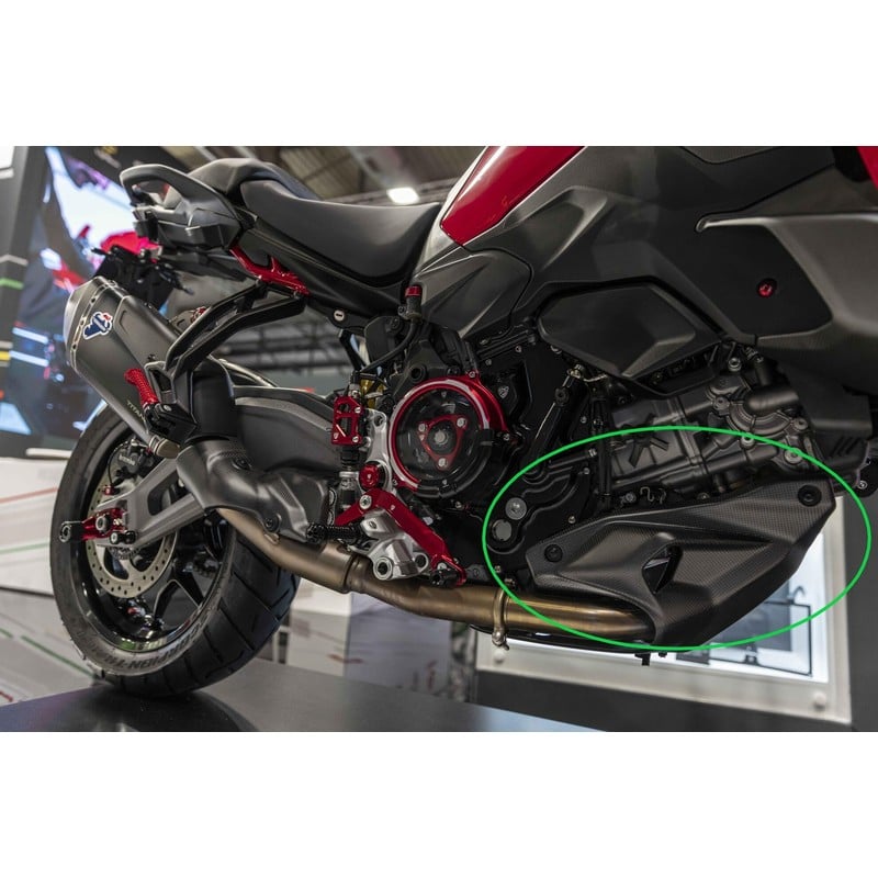 Protezione motore inferiore in carbonio per Ducati Multistrada V2 My2025 2025+ CNC Racing