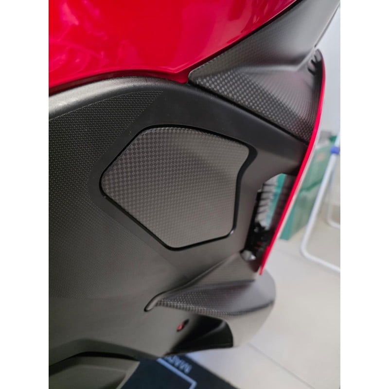 ZA396 Chiusura pannello laterale destro in carbonio per Ducati Multistrada V2 My2025 2025+ CNC Racin