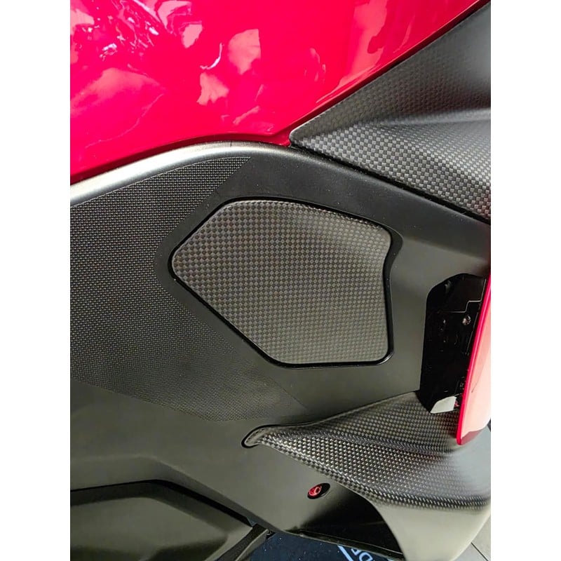 ZA396 Chiusura pannello laterale destro in carbonio per Ducati Multistrada V2 My2025 2025+ CNC Racin
