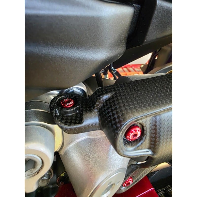 Protezione ammortizzatore posteriore in carbonio per Ducati Multistrada V2 My2025 2025+ CNC Racing
