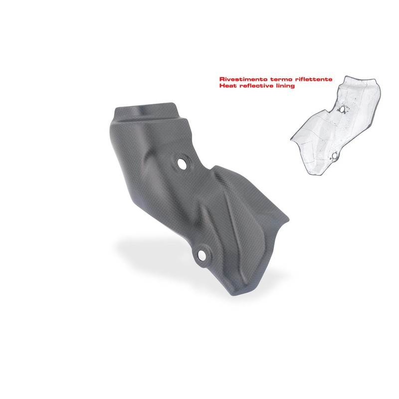 Paracalore collettori in carbonio per Ducati Multistrada V2 My2025 2025+ CNC Racing