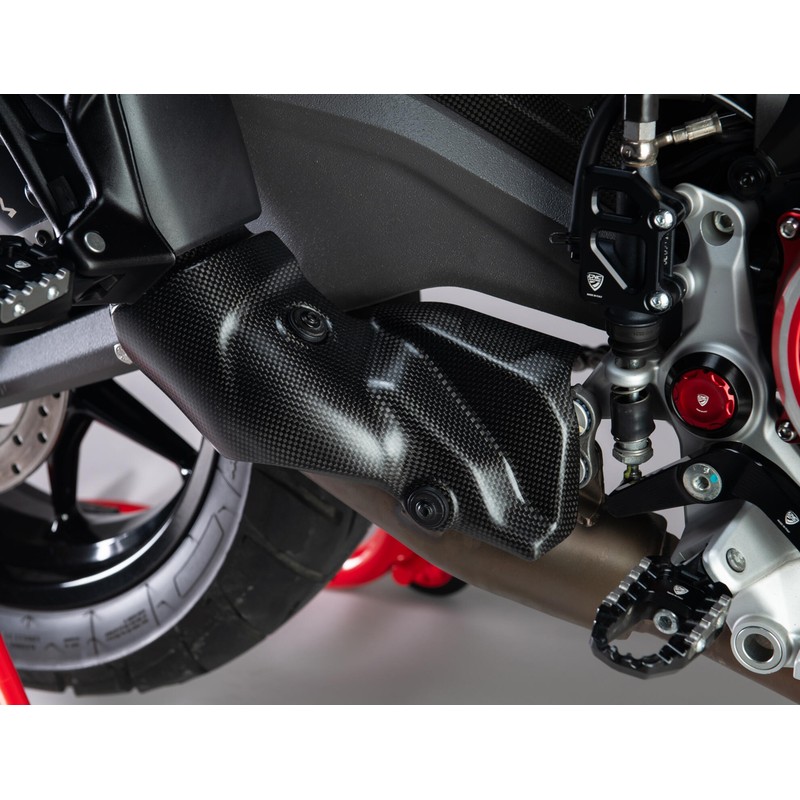Paracalore collettori in carbonio per Ducati Multistrada V2 My2025 2025+ CNC Racing