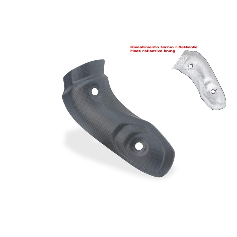 ZA371 Exhaust lower pipes heat guard in carbon for Ducati Multistrada V4 S 2025+ CNC Racing