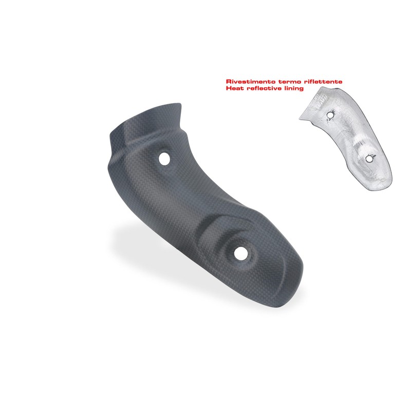 Paracalore collettori in carbonio per Ducati Multistrada V4 S 2025+ CNC Racing