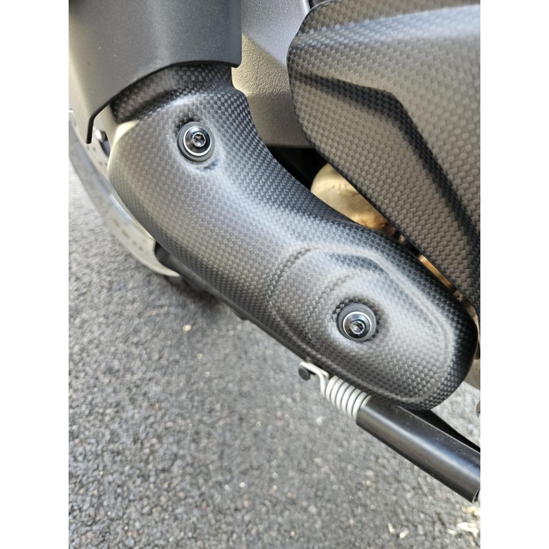 Paracalore collettori in carbonio per Ducati Multistrada V4 S 2025+ CNC Racing