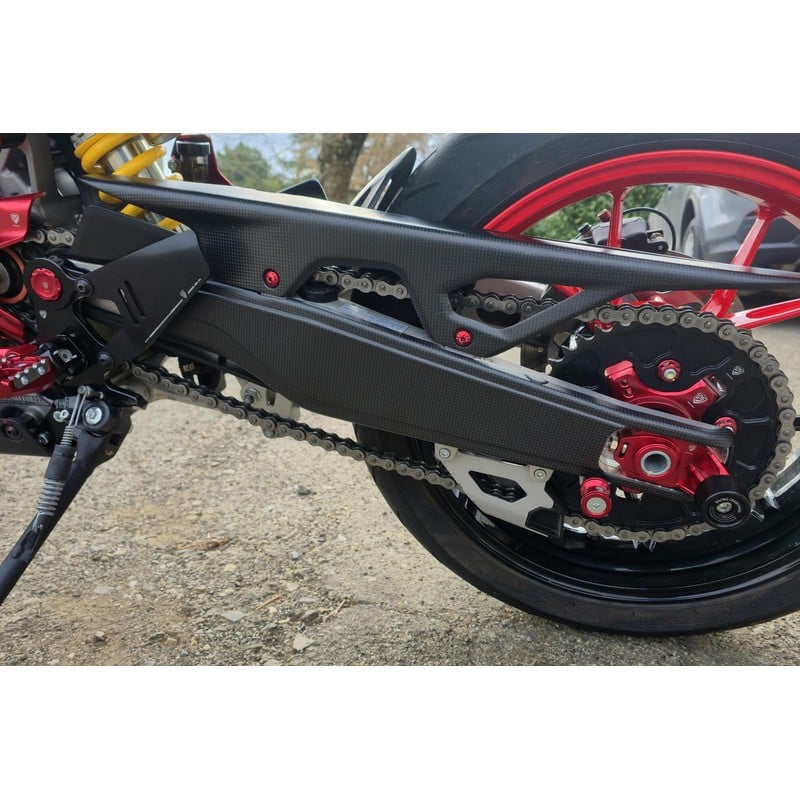 ZA283 Swingarm Cover for Carbon Ducati Hypermotard 698 Mono 2024+ CNC Racing