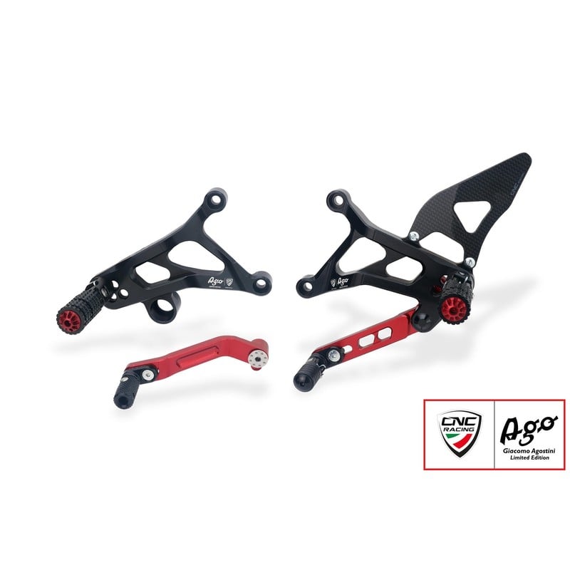 Pedane regolabili Giacomo Agostini Limited Edition Mv Agusta Brutale 3 675 2012+ CNC Racing