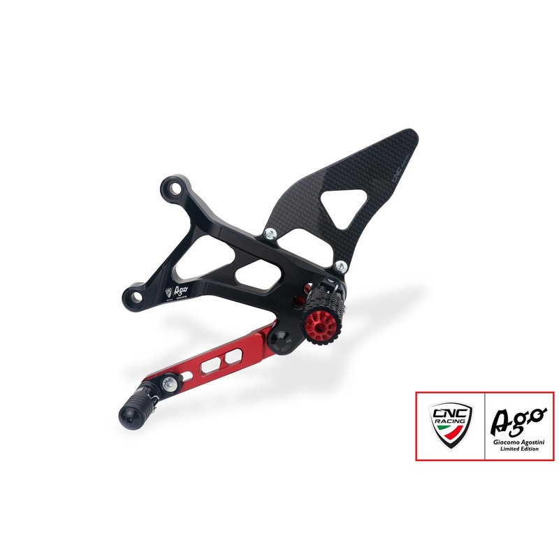 PE226_AGO Adjustable rear sets Giacomo Agostini Limited Edition Mv Agusta Brutale 3 675 2012+ CNC Ra