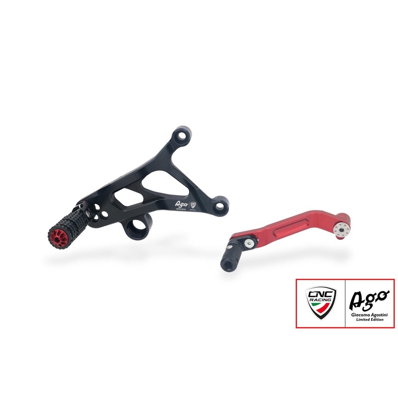 PE226_AGO Adjustable rear sets Giacomo Agostini Limited Edition Mv Agusta Brutale 3 675 2012+ CNC Ra