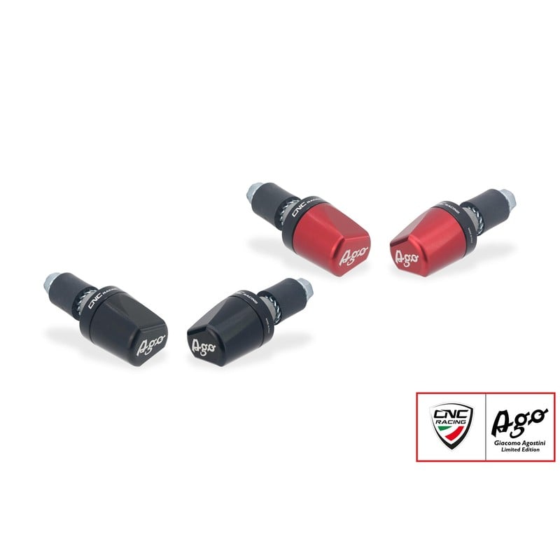 CM236_AGO Handlebar ends LOOK Giacomo Agostini Limited Edition Mv Agusta MV AGUSTA CNC Racing