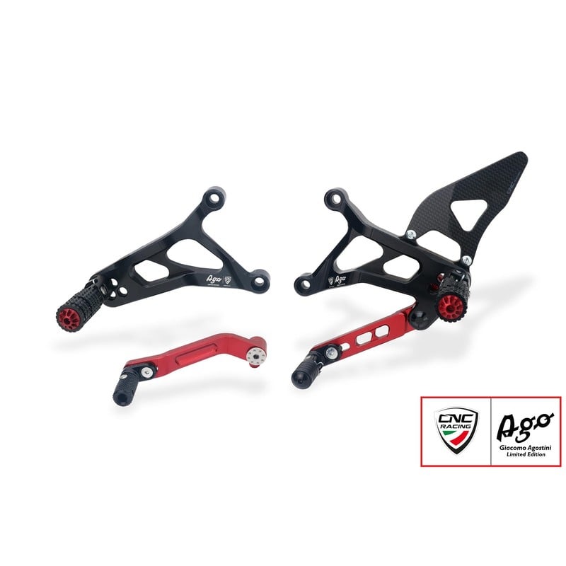 Pedane regolabili Giacomo Agostini Limited Edition Mv Agusta F3 675 RC E4 2018+ CNC Racing