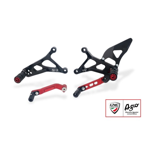 PE227_AGO Adjustable rear sets Giacomo Agostini Limited Edition Mv Agusta F3 675 RC E4 2018+ CNC Rac