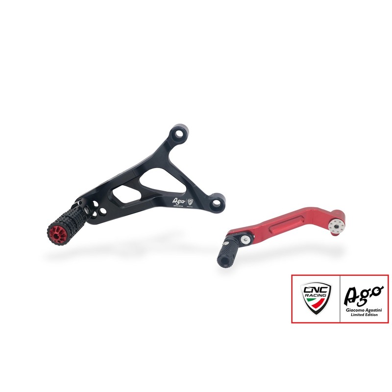 PE227_AGO Adjustable rear sets Giacomo Agostini Limited Edition Mv Agusta F3 675 RC E4 2018+ CNC Rac