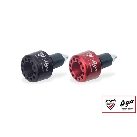 PL001_AGO Handlebar cap left side Giacomo Agostini Limited Edition Mv Agusta MV AGUSTA CNC Racing