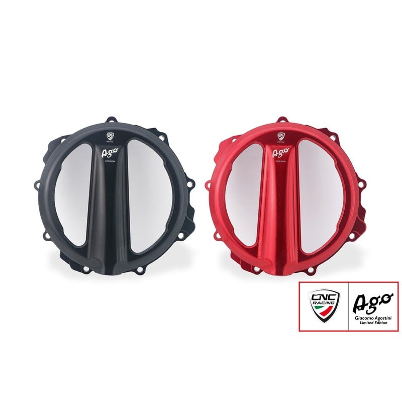 Carter frizione trasparente comando a filo Giacomo Agostini Limited Edition Mv Agusta Brutale 3 675 2012+ CNC Racing