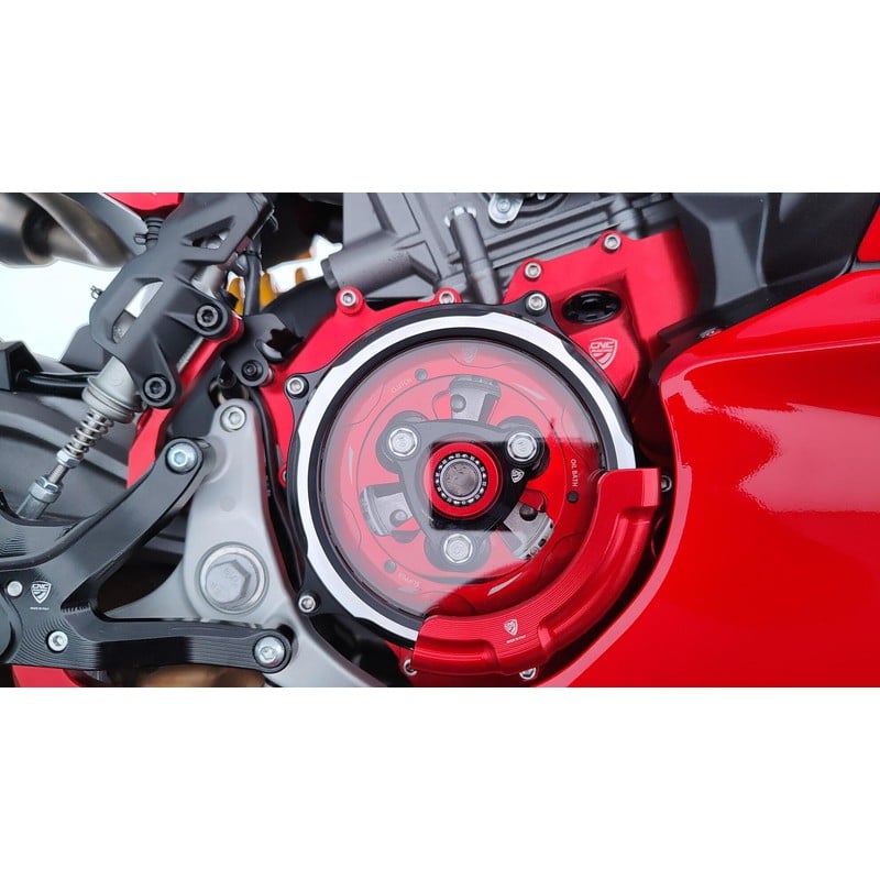 CA511 Clear clutch cover Multistrada Panigale Streetfighter Ducati Hypermotard V2 Sp 2026+ CNC Racin