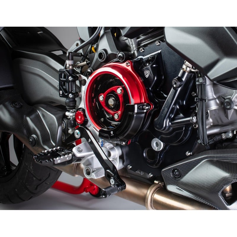 CA511 Clear clutch cover Multistrada Panigale Streetfighter Ducati Hypermotard V2 Sp 2026+ CNC Racin