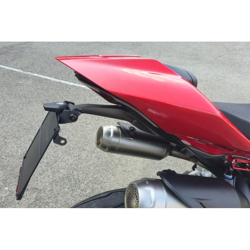 Porta targa in carbonio Panigale regolabile leggero e plug & play Ducati Streetfighter V4 S 2025+ CNC Racing