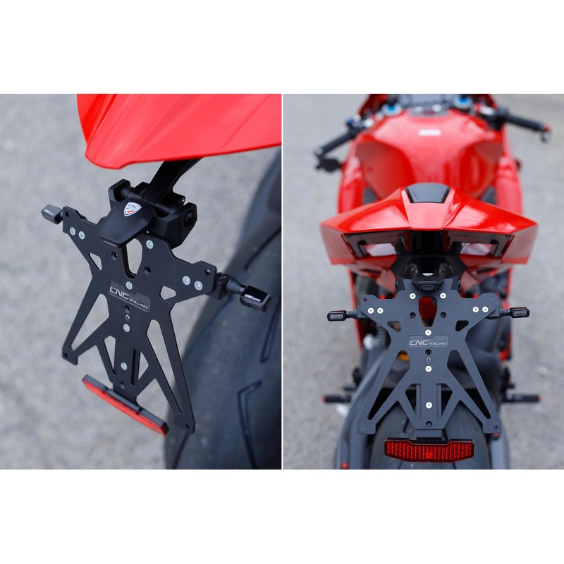 PT308_02 Adjustable License Plate Holder Kit for Panigale Ducati Streetfighter V2 My2025 2025+ CNC R