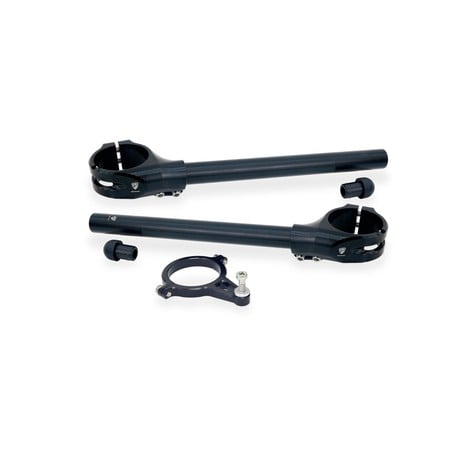 Kit semimanubri Ø 53 mm offset 26 mm con supporto ammortizzatore di sterzo per Ducati Superbike 1199 Panigale R 2013+ CNC Racing