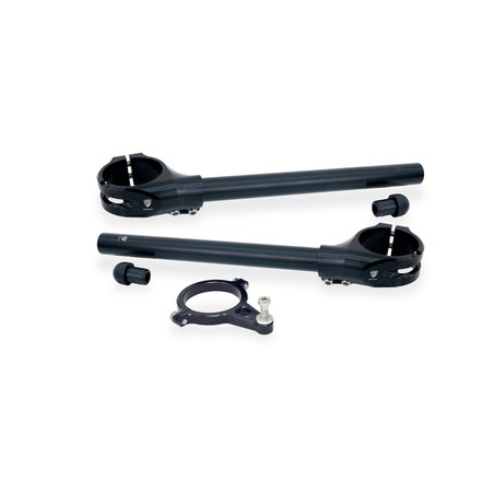 SMK01 Clip On Handlebar Kit Ø 53 mm offset 26 mm with Steering Damper Support for Ducati Superbike P