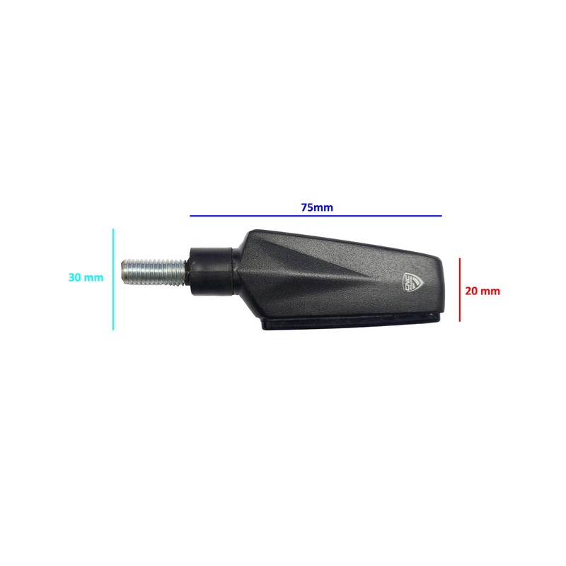 Frecce sequenziali a LED in alluminio "Wing" indicatori di direzione omologati Aprilia CNC Racing ID023