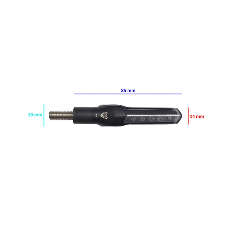 ID022_APRILIA Turn indicator Led Sequential STYLE Homologated Aprilia CNC Racing ID022