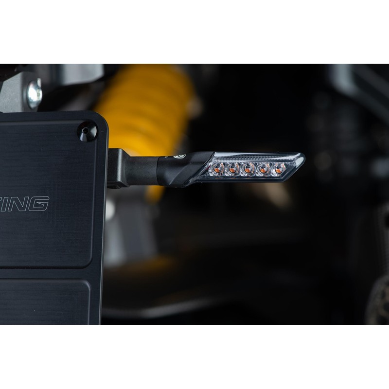 Frecce sequenziali a LED in alluminio "Style" indicatori di direzione omologati Aprilia CNC Racing ID022