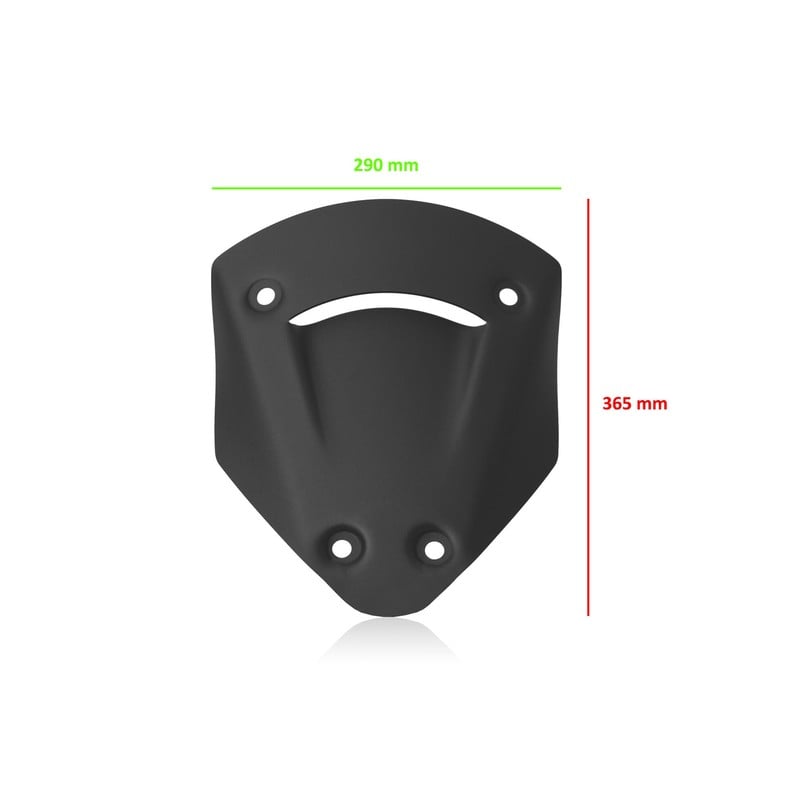 WS370_03 Cupolino Sport Nero Ducati Multistrada V2 My2025 2025+ CNC Racing