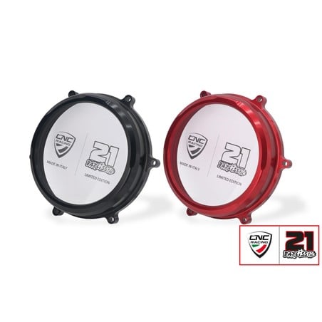 Carter trasparente per frizioni ad olio Troy Bayliss Limited Edition Ducati Superbike 1199 Panigale R 2013+ CNC Racing